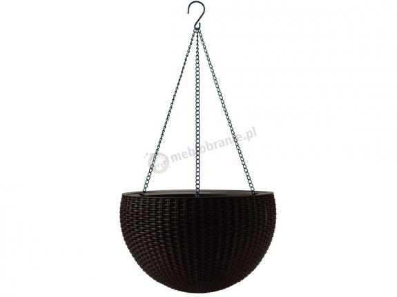 Keter Hanging Sphere Planter doniczka okrągła wisząca brąz
