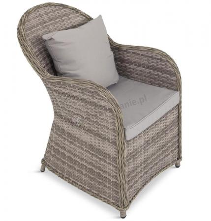 Fotel technorattanowy z poduszkami Altito Dim Grey & Taupe