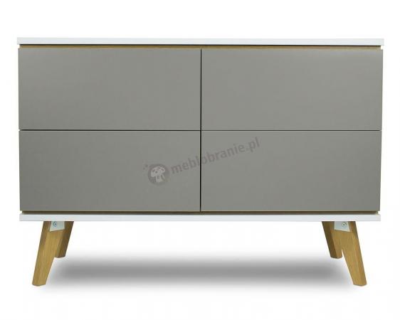 Komoda Skandica Jorgen 4 szara