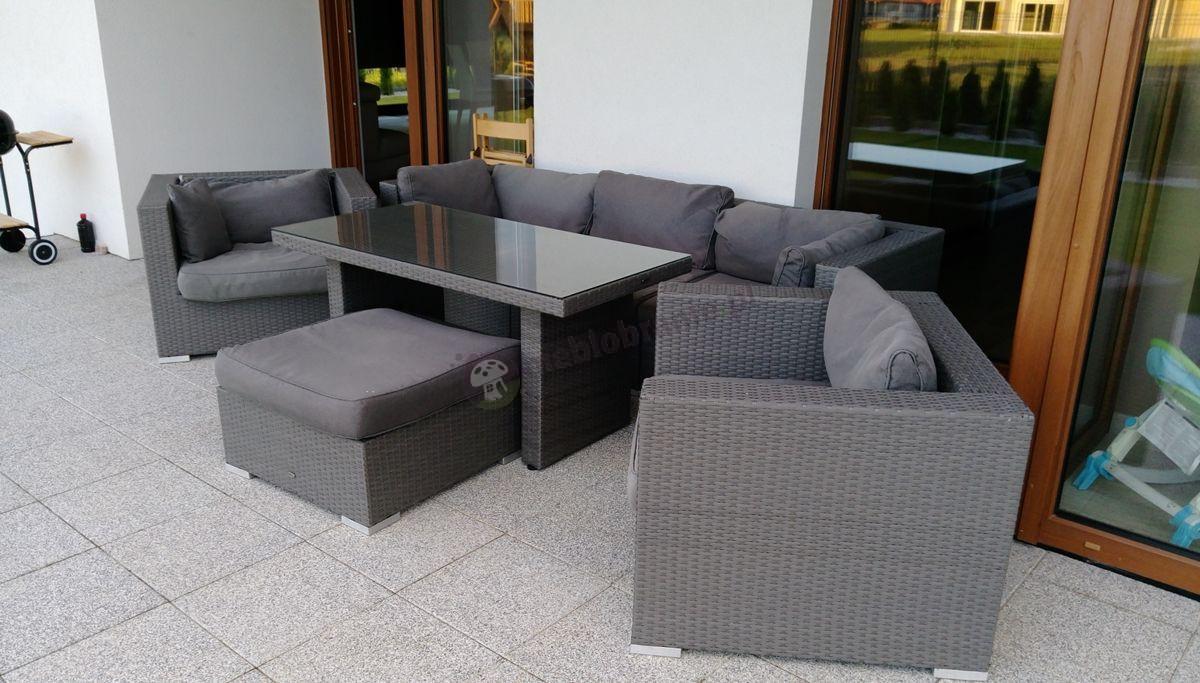 Modułowe meble obiadowe z wysokim stołem