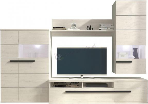 Meble telewizyjne meblościanka Vega Sosna Andersen 270x191