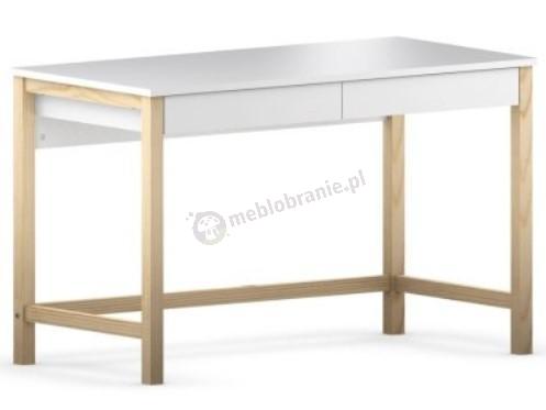 Minimalistyczne biurko z szufladami białe Des-5-2 100 cm