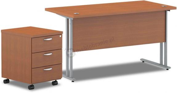 Biurko z kontenerkiem na kółkach Svenbox VIK BM073