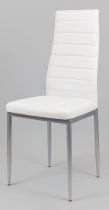 Białe Krzesło z Ekoskóry Malowane Nogi KS001