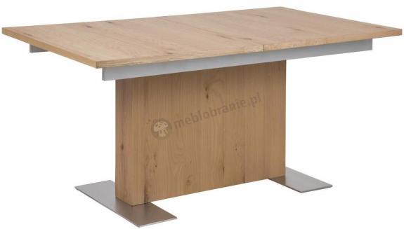 Nowoczesny rozkładany stół obiadowy w kolorze dębu 160 cm - 210 cm Brick Actona