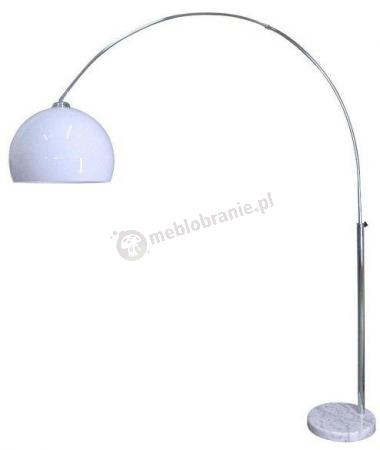 Wygięta lampa podłogowa z białym kloszem Vision Floor TS-010121W