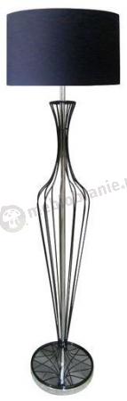 Elegancka lampa druciana podłogowa czarna Hugo Floor TS-120630F-BK