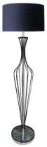 Elegancka lampa druciana podłogowa czarna Hugo Floor TS-120630F-BK