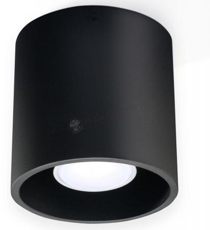 Lampa sufitowa plafon czarny okrągły Orbis SL.0016