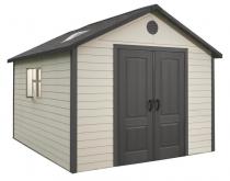 Domek ogrodowy 335 x 335 cm z tworzywa sztucznego