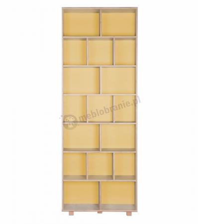 Regał 215x80 żółty