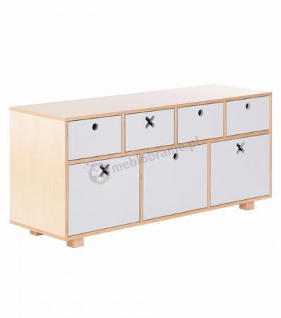 Komoda niska 120x40 szara