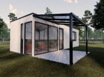 Dach nad tarasem z poliwęglanu Regium 3x3,5