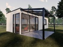 Wiata tarasowa przyścienna z poliwęglanu Regium 4x3,5