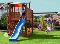 Plac zabaw drewniany zjeżdżalnia ślizg Kingdom Move+