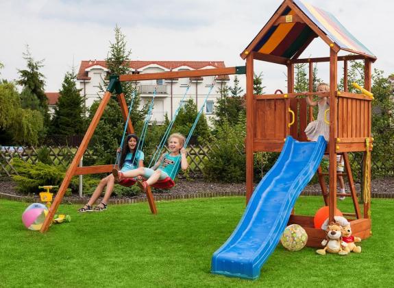Huśtawka ze zjeżdżalnią do ogrodu Fungoo Sun Move