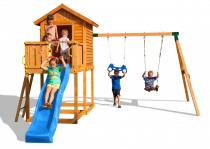 MyHouse Move drewniany plac zabaw z domkiem Fungoo