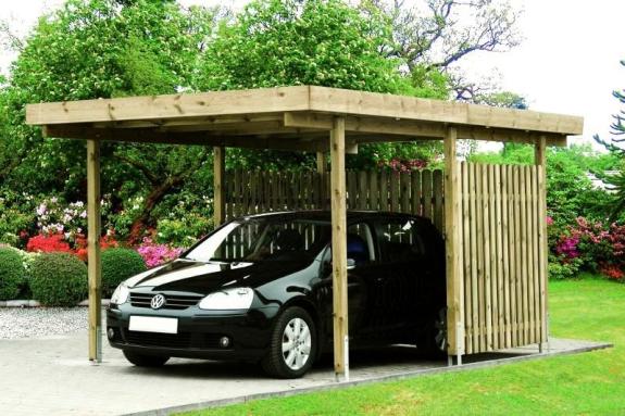 Zadaszenie z PVC garażu Monachium na jedno auto 4,5x5,5m