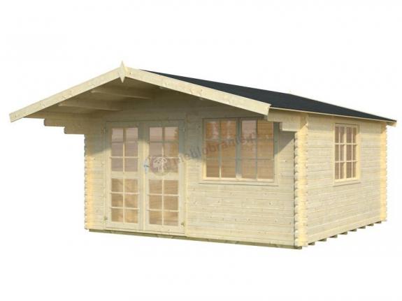 Letniskowy domek na działkę z daszkiem Eko 44 4x4 (14,1 m2)