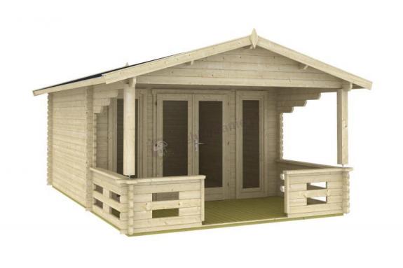 Domek ogrodowy z drewna Dzięcioł A 6x4 (19,8 m2)