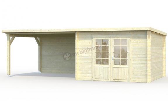 Domek letniskowy z drewna Robert F 7x3 (8,7+10,0 m2)