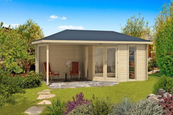 Letniskowy domek na działkę Wilga 6x3 (15,5m2)