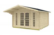 Letniskowy domek z drewna Lelek B 4x4 (12,4m2)