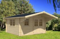 Wygodny drewniany domek Modraszka B 4x5 (17,56m2)