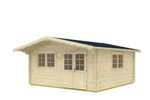 Domek drewniany na działkę Modraszka D 5x5 (22,29m2)