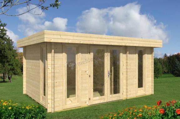 Nowoczesny domek drewniany na małą działkę KRUK E 5x3 (12,8m2)