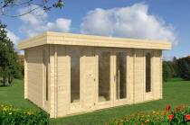 Nowoczesny domek drewniany na małą działkę KRUK E 5x3 (12,8m2)