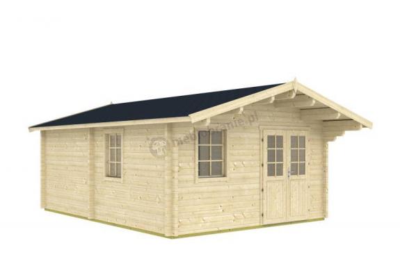Duży domek letniskowy z drewna Rudzik E 7x4 (24m2)