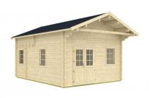 Drewniany domek na działkę rekreacyjną Rudzik F 7x4,4 (24m2)