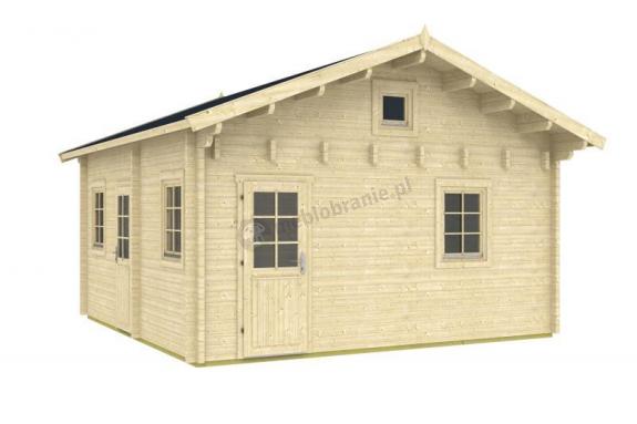 Domek letniskowy z drewna Samotnik 5x5 (25m2)
