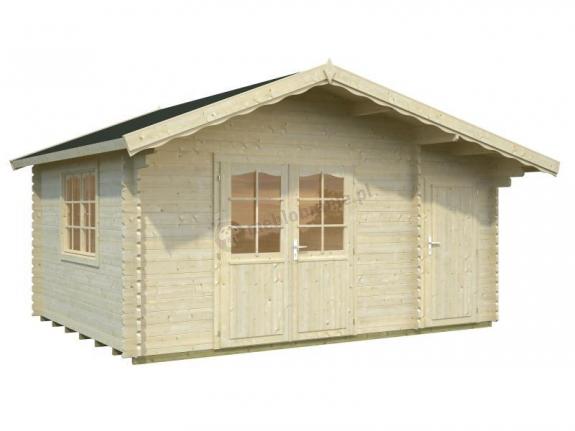 Klasyczny domek letniskowy z drewna Bartek 5x3,5 (14,2 m2)