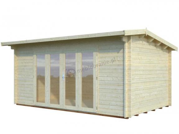 Domek drewniany na długą działkę Dariusz 5x3 (13,7 m2)