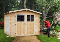Schowek ogrodowy domek z drewna Złocień 216x266