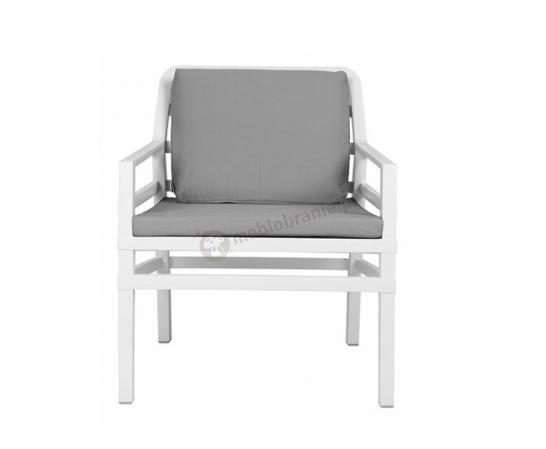 Nardi krzesło ogrodowe z poduszkami Aria Fit Bianco/Grigio