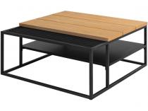 Interstil Apartment stolik kawowy z drewnianym blatem