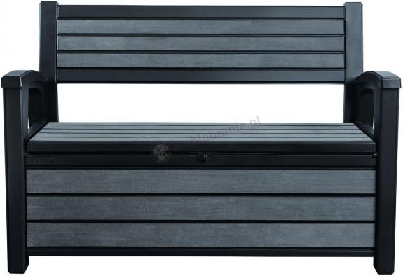 Grafitowa ławka ze skrzynią Keter Hudson Storage Bench 227L