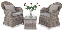 Altito Duo Caffe zestaw technorattan Dim Grey & Taupe