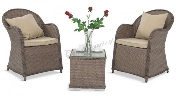 Altito Duo Caffe zestaw technorattan Zebra & Beige