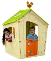 Domek dla dzieci Magic Playhouse kremowy-jasnozielony