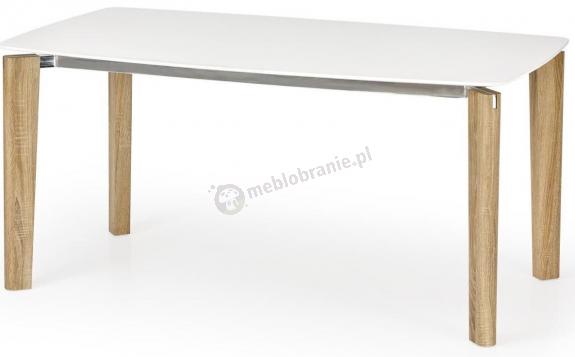 Prosty stół z białym blatem 160cm Weber Halmar
