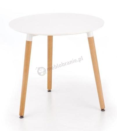 Okrągły stolik z białym blatem Socrates Halmar 80cm