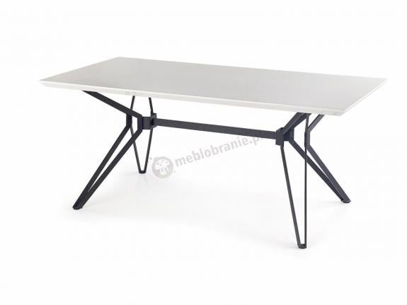 Stół do salonu z białym blatem 160cm Pascal Halmar