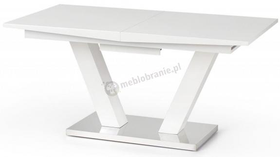 Biały rozkładany stół obiadowy Vision 160-200cm Halmar
