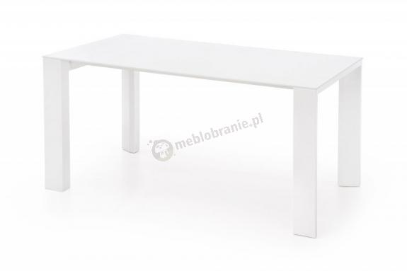 Elegancki biały stół ze szklanym blatem Jonas Halmar