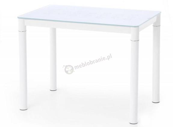 Stół ze szklanym blatem 100cm Argus Halmar biały