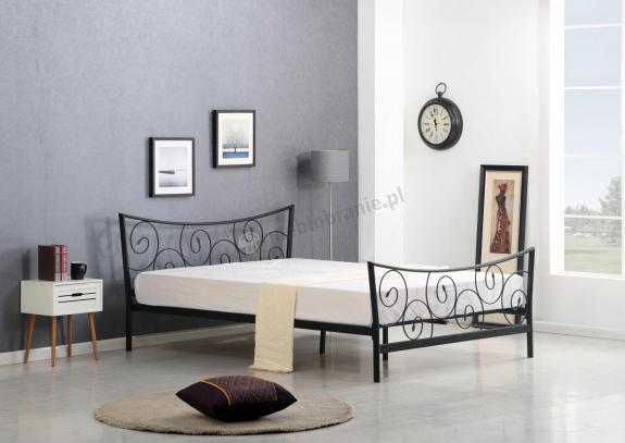 Łóżko z metalową ozdobną ramą Ramona 120cm Halmar